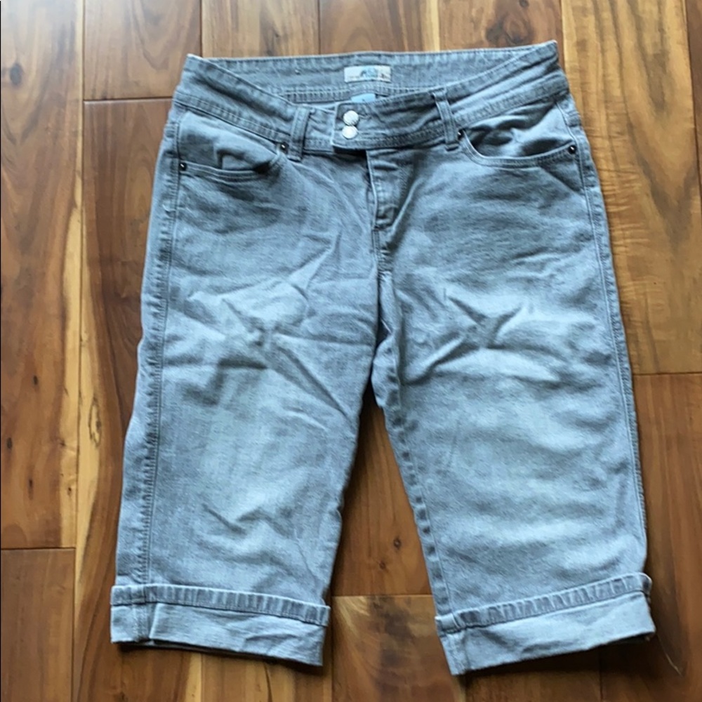 Grey Jean Capris